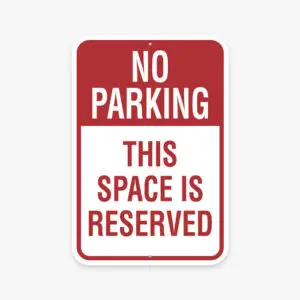 Metal Parking sign