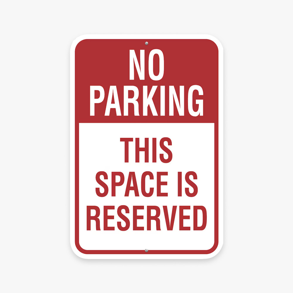 Metal Parking sign