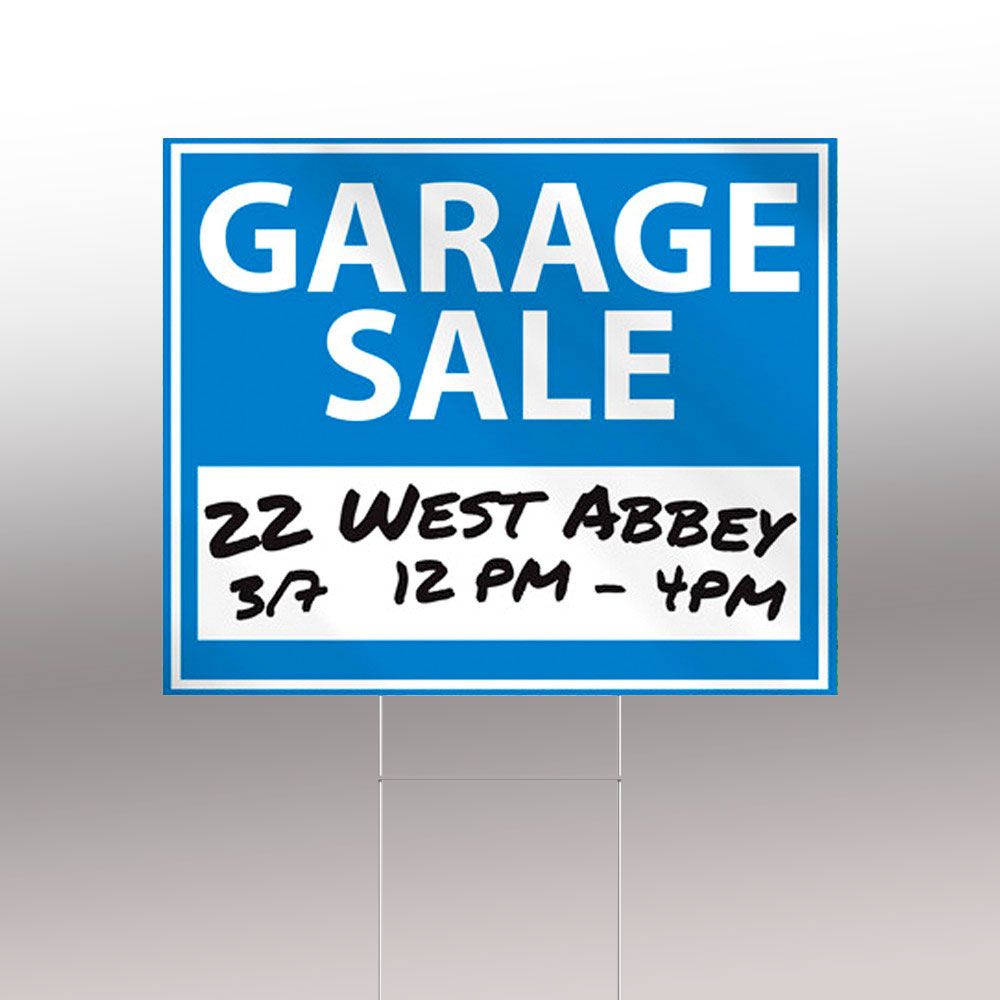 Dry Erase Yard Sign