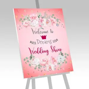 foam core sign on stand