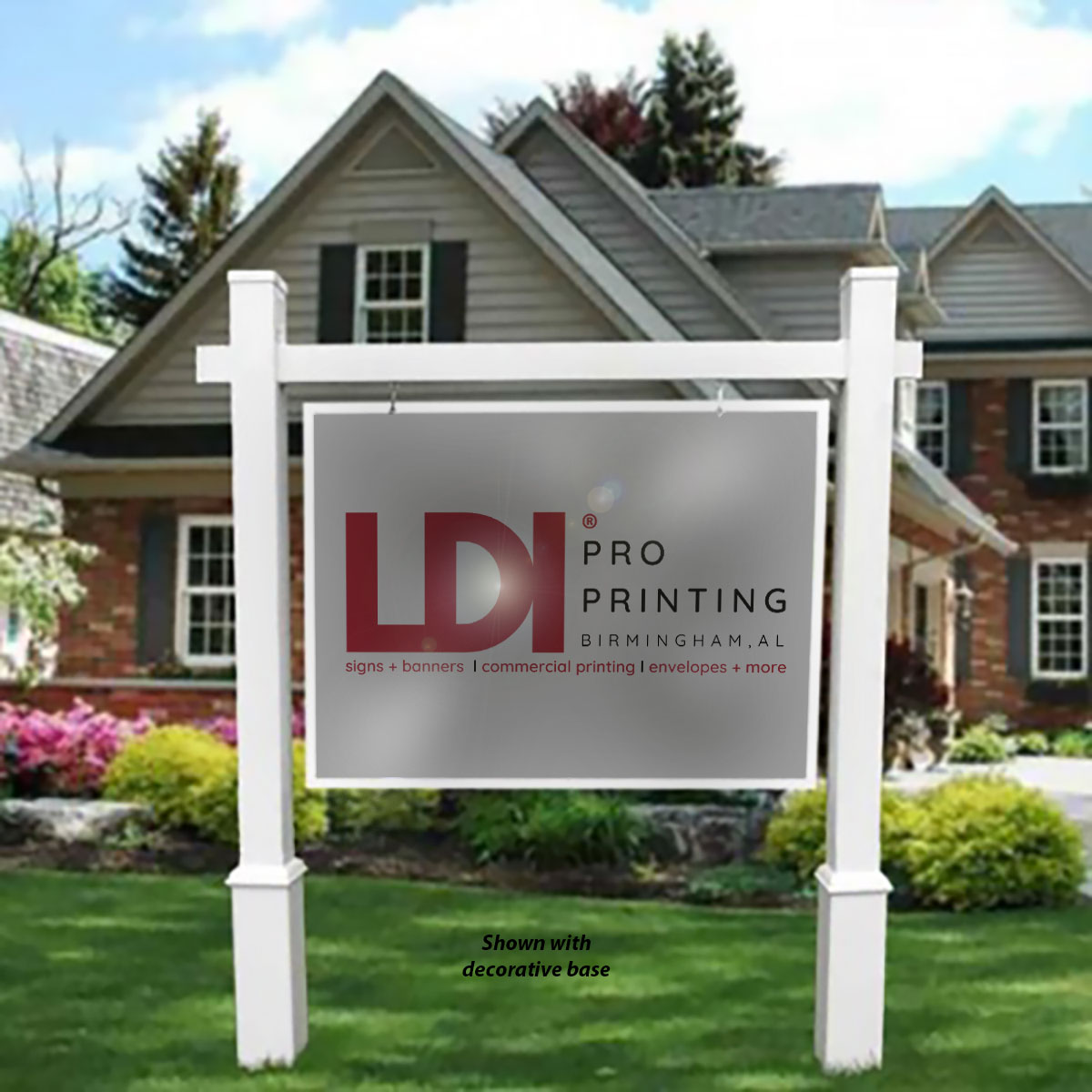 classic frame with decorative base