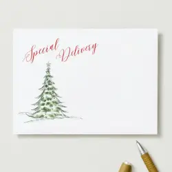 Special Delivery with Christmas Tree
