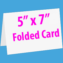 5 x 7 Folded Card (Traditional)