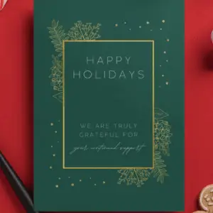 Green and Gold Classy (5x7-CNP7)